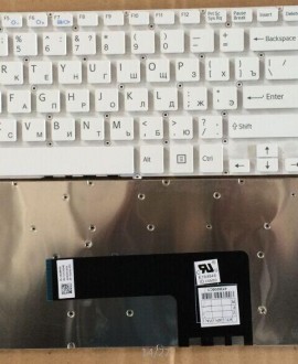 Клавиатура для ноутбука Sony FIT15 SVF152 SVF153 SVF15E SVF 15 SVF15 белая RU