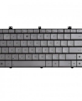 Клавиатура для ноутбука Asus N55, N55S, X5QS, X5QSF, N55SF, N55SL серебристая