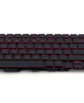 Красная клавиатура для ноутбука HP 15-DH 15-DC с подсветкой