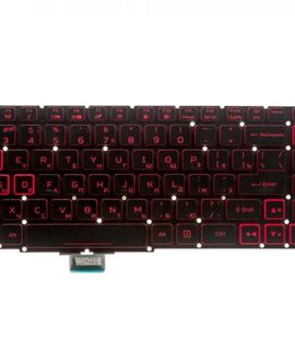 Клавиатура для ноутбука Acer Nitro 5 AN515 54, AN515-54, AN515-43, AN517-51, Nitro 7 AN715 51, AN715-51, Nitro 5 AN515-55, AN515-55-50Z3, AN517-52, AN517-52-5744 N20C1, NKI13130NE черная с красной подсветкой