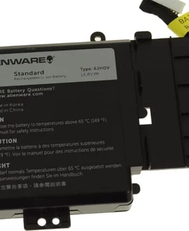 Аккумулятор для ноутбука Dell Alienware P43F, P43F001, P43F002, 6JHCY
